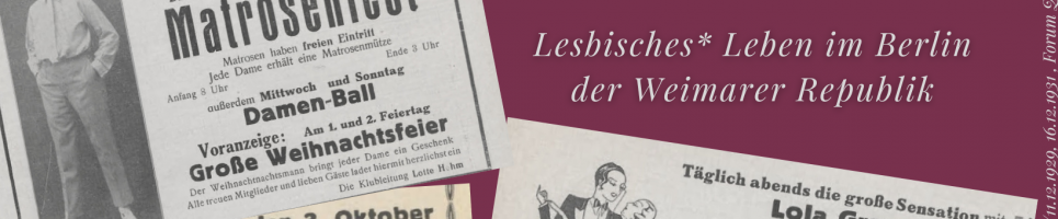 Folge 12: Monokel-Ball im Monbijou: Lesbisches* Leben im Berlin der Weimarer Republik